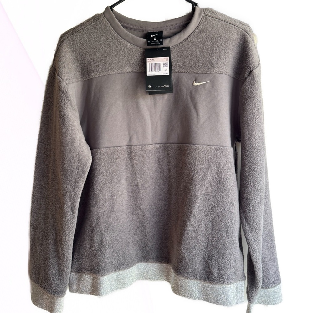 Nike Women's Two-Tone Gray Therma Sweatshirt XS - Picture 6 of 7